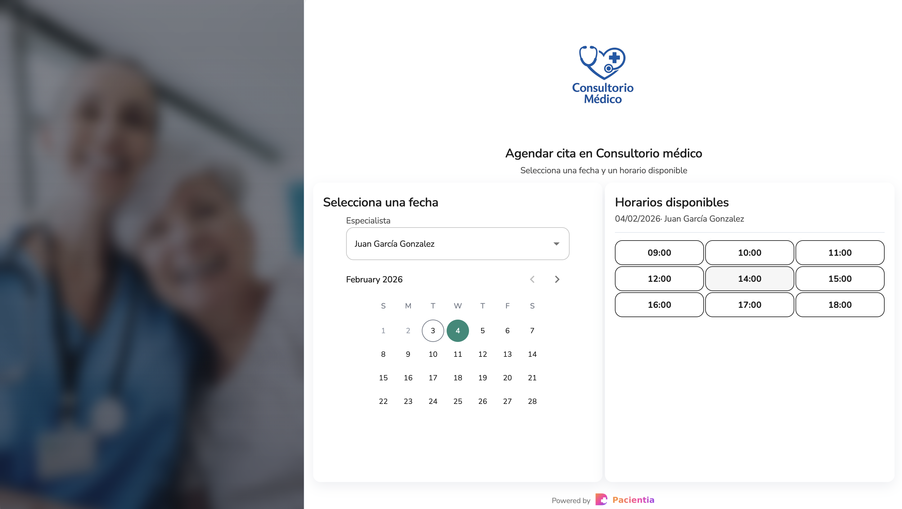 Agenda en línea (pacientes)